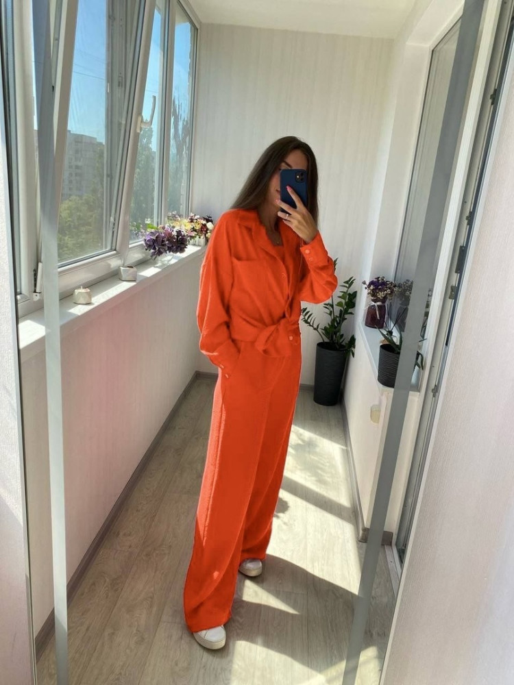 костюм оранжевый купить в Интернет-магазине Садовод База - цена 1300 руб Садовод интернет-каталог