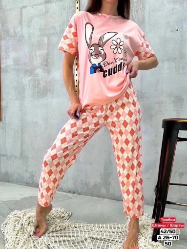 💝 Пижама женская , тройка ( штаны +шорты ) САДОВОД официальный интернет-каталог