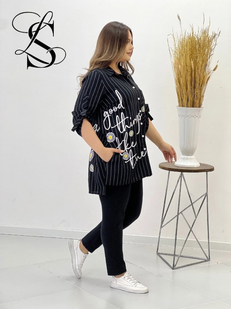 Женская рубашка черная купить в Интернет-магазине Садовод База - цена 2800 руб Садовод интернет-каталог