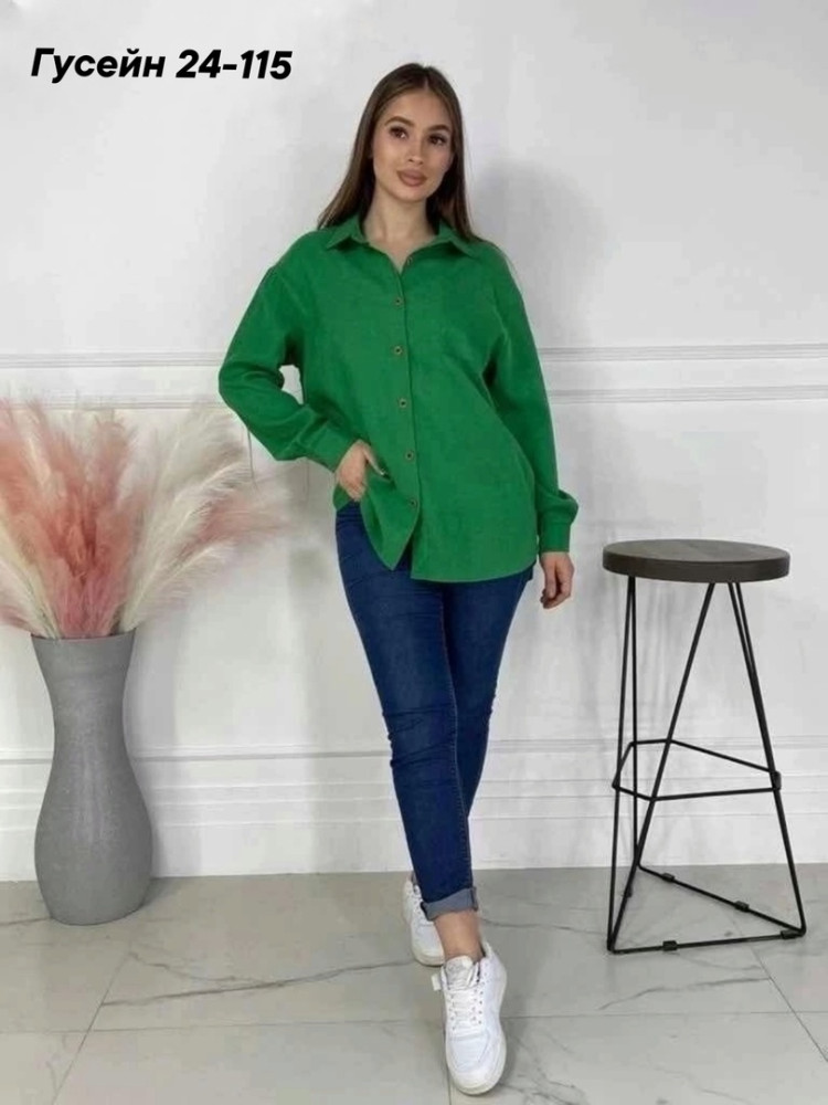 Женская рубашка зеленая купить в Интернет-магазине Садовод База - цена 450 руб Садовод интернет-каталог