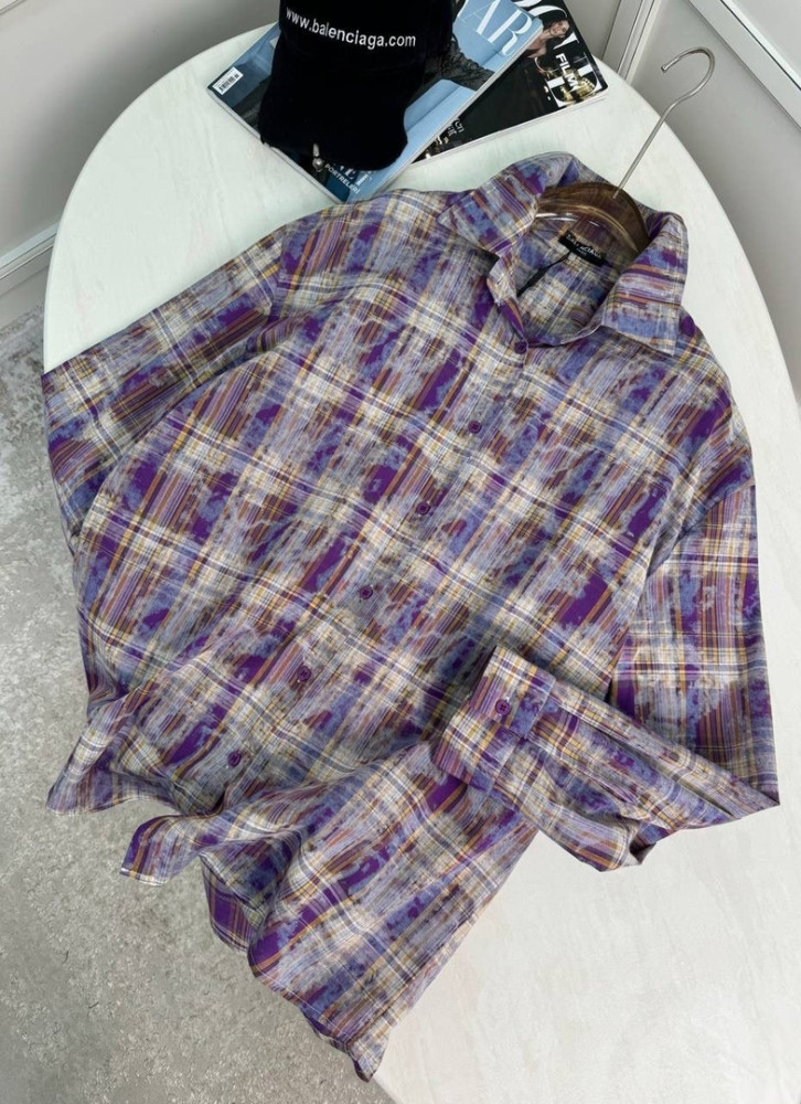 Женская рубашка фиолетовая купить в Интернет-магазине Садовод База - цена 2200 руб Садовод интернет-каталог