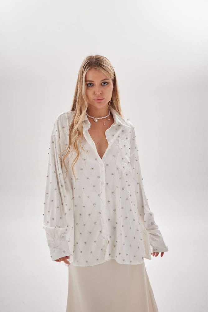 Женская рубашка белая купить в Интернет-магазине Садовод База - цена 2900 руб Садовод интернет-каталог