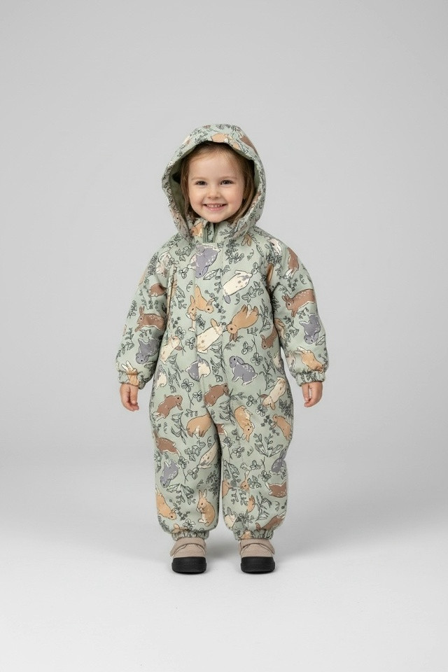 Детский комбинезон зеленый