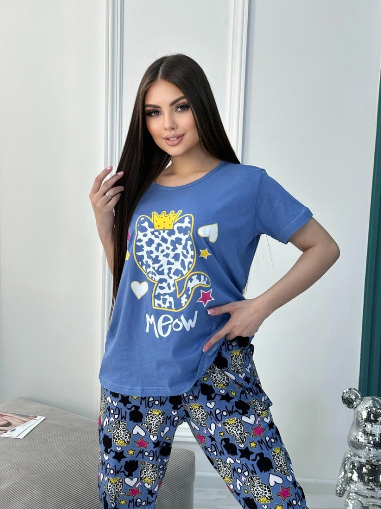пижама синяя купить в Интернет-магазине Садовод База - цена 450 руб Садовод интернет-каталог