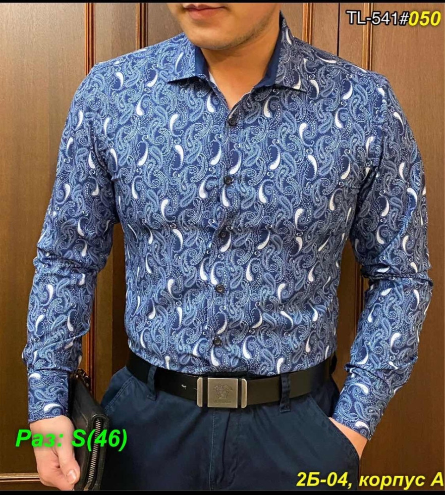 Мужская рубашка синяя купить в Интернет-магазине Садовод База - цена 500 руб Садовод интернет-каталог