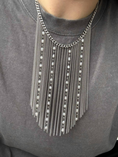 🤍 Массивное колье с цепями САДОВОД официальный интернет-каталог