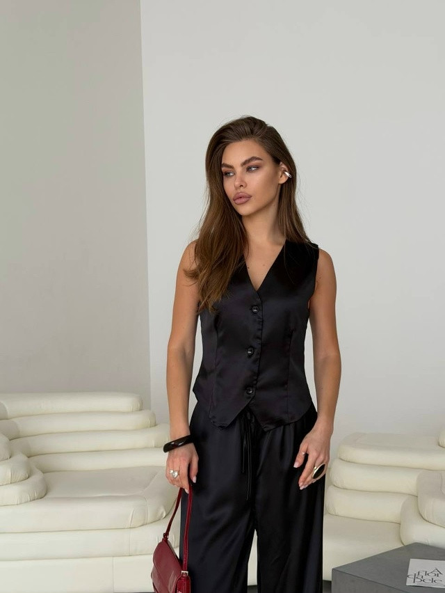 Женский костюм черный купить в Интернет-магазине Садовод База - цена 2200 руб Садовод интернет-каталог