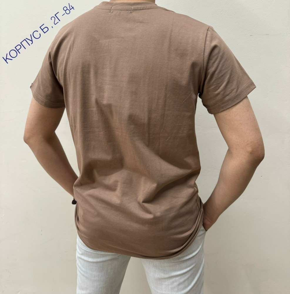 Мужская футболка коричневая купить в Интернет-магазине Садовод База - цена 550 руб Садовод интернет-каталог