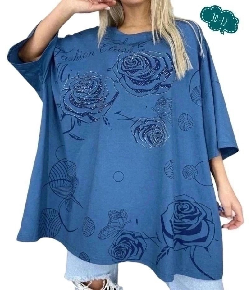 Женская футболка синяя купить в Интернет-магазине Садовод База - цена 580 руб Садовод интернет-каталог