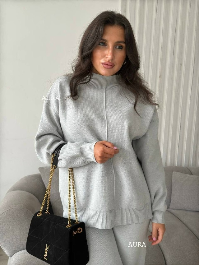 Женский костюм серый купить в Интернет-магазине Садовод База - цена 2400 руб Садовод интернет-каталог