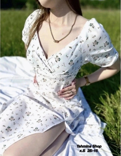 Будьте самыми красивыми в этом нежном, лёгком платье миди в цветочный принт с соблазнительным разрезом на ноге САДОВОД официальный интернет-каталог