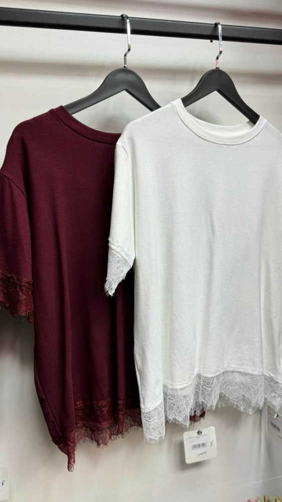 Женская футболка бордовая купить в Интернет-магазине Садовод База - цена 1100 руб Садовод интернет-каталог