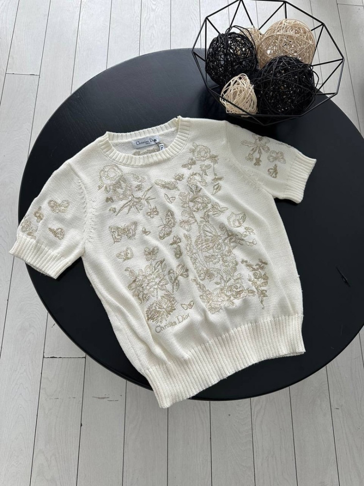 ⚜️ Стильная футболка Cristian Dior купить в Интернет-магазине Садовод База - цена 2300 руб Садовод интернет-каталог