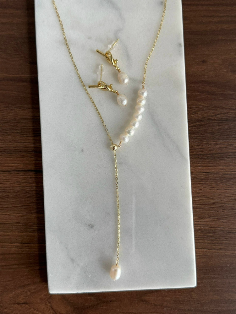 🤍Колье с натуральным  жемчугом купить в Интернет-магазине Садовод База - цена 350 руб Садовод интернет-каталог