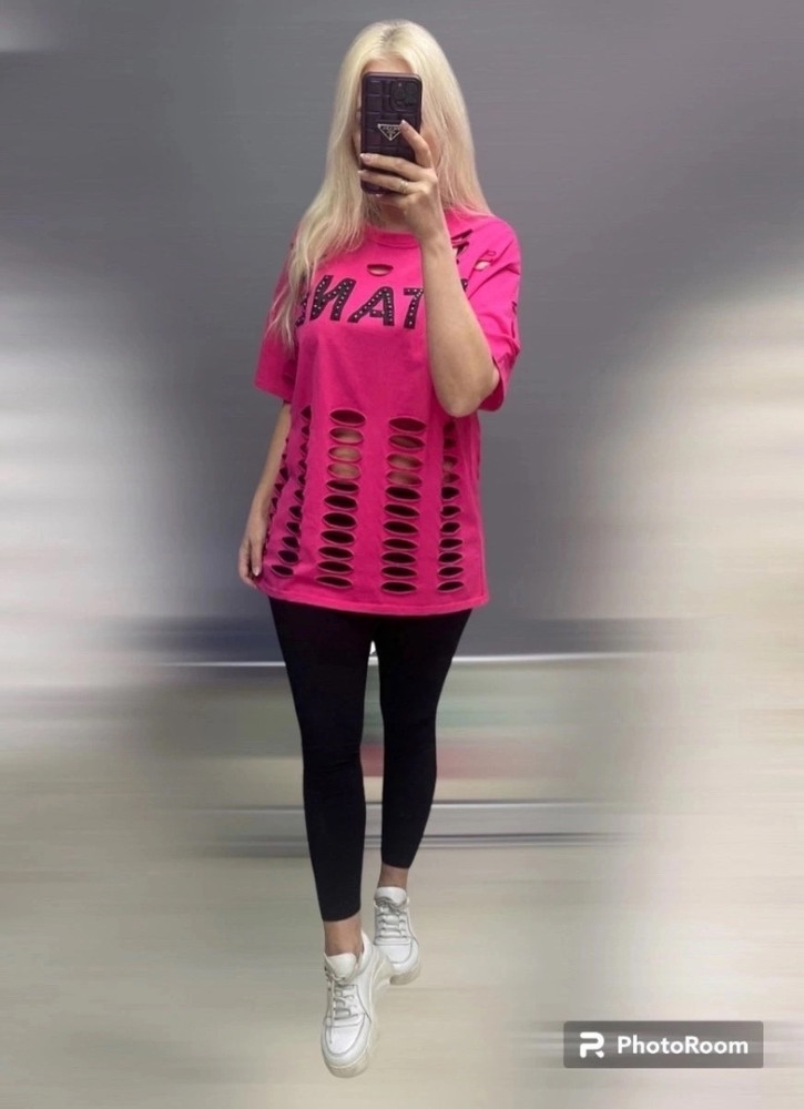 Женская футболка розовая купить в Интернет-магазине Садовод База - цена 1100 руб Садовод интернет-каталог