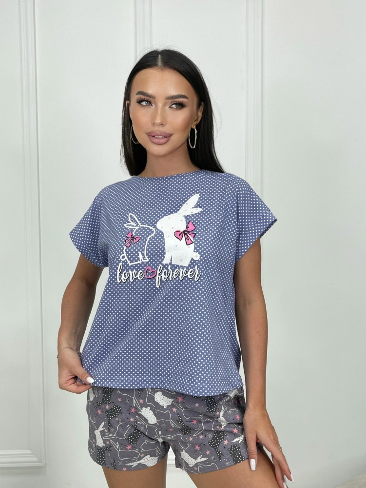 пижама голубая