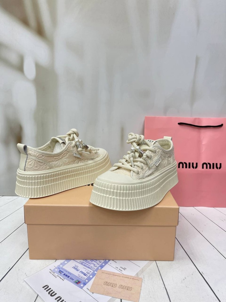 😍КЕДЫ  MIU MIU😍 купить в Интернет-магазине Садовод База - цена 4000 руб Садовод интернет-каталог