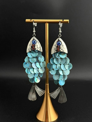 🤍Необычные серьги рыбки с перламутром САДОВОД официальный интернет-каталог