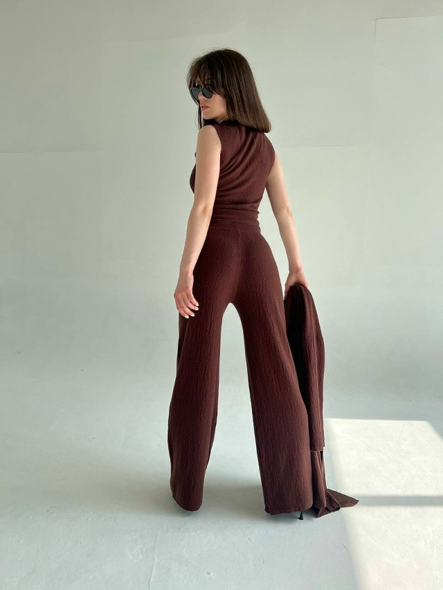 Женский костюм коричневый купить в Интернет-магазине Садовод База - цена 3400 руб Садовод интернет-каталог