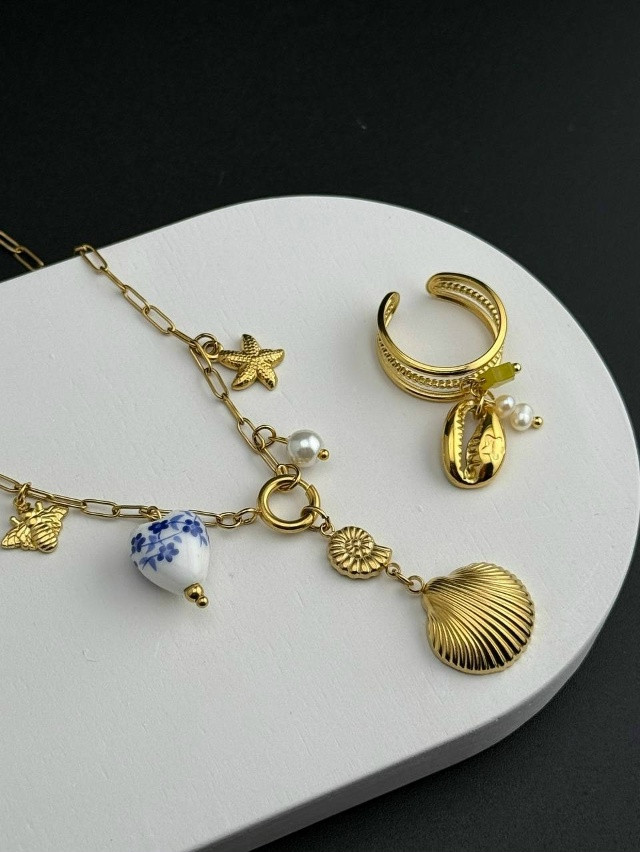 🤍 Колье с обвесами в морской тематике купить в Интернет-магазине Садовод База - цена 450 руб Садовод интернет-каталог