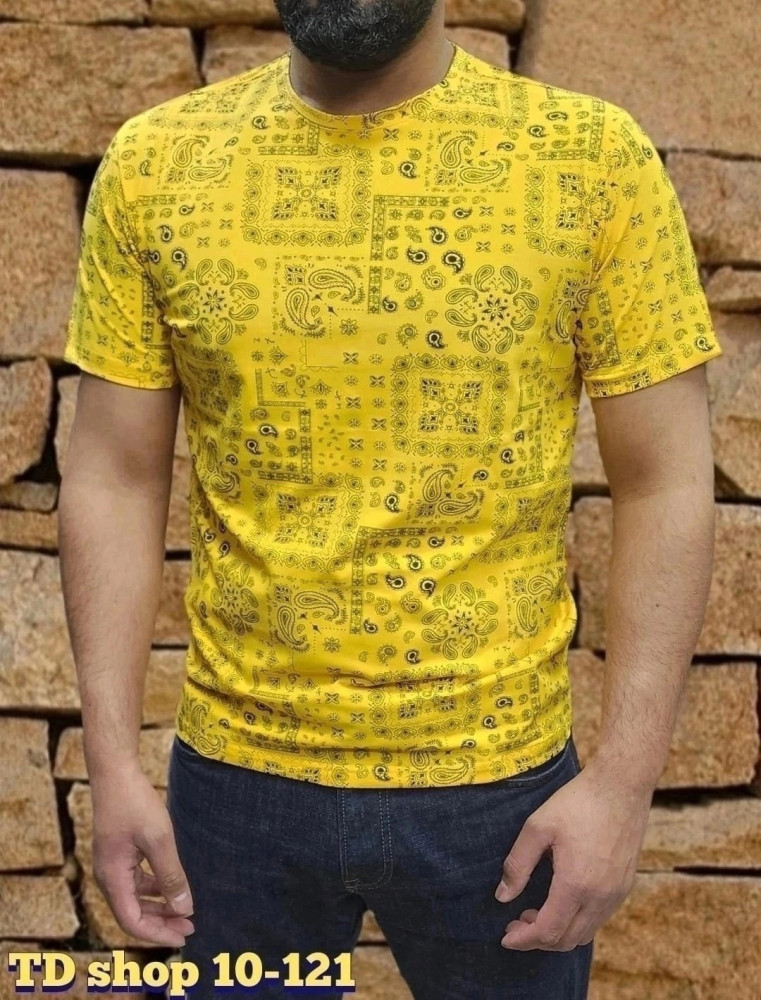 Мужская футболка желтая купить в Интернет-магазине Садовод База - цена 850 руб Садовод интернет-каталог