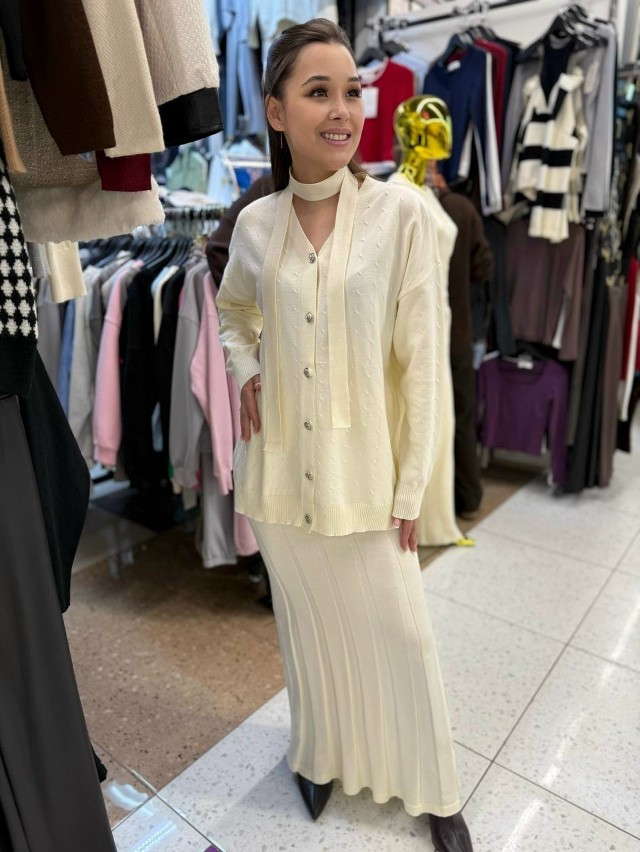 Костюм молочный купить в Интернет-магазине Садовод База - цена 2100 руб Садовод интернет-каталог