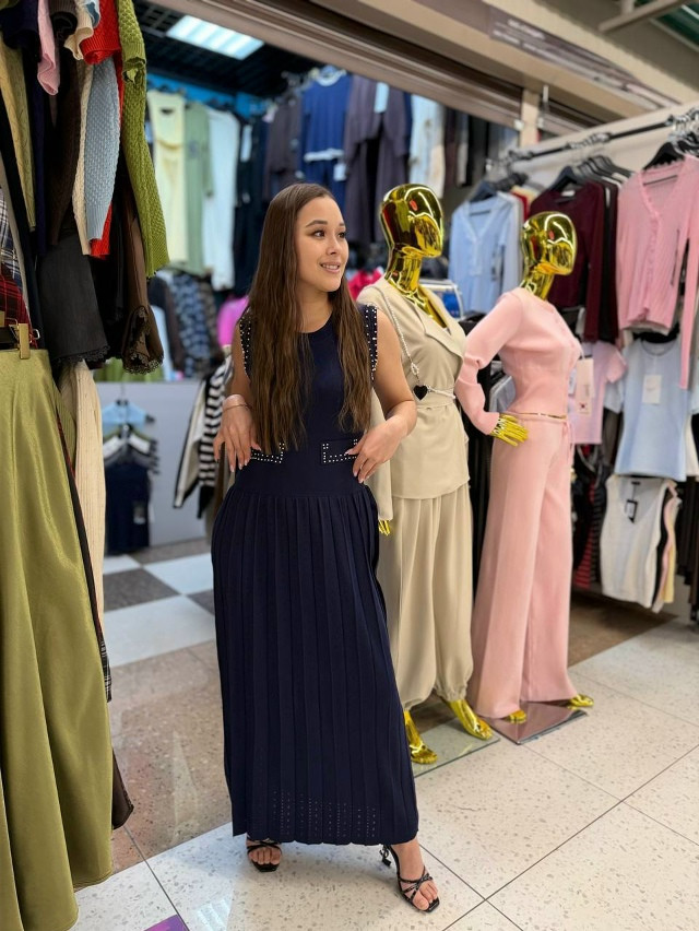 Платье синее купить в Интернет-магазине Садовод База - цена 1800 руб Садовод интернет-каталог