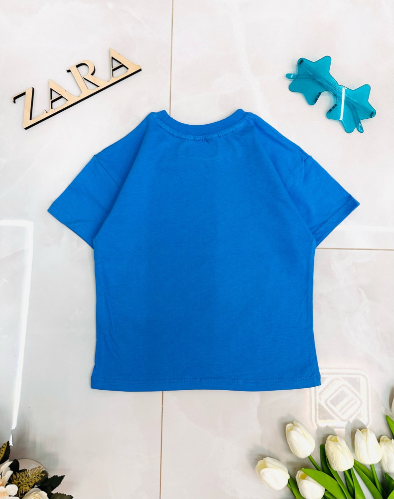 Детская футболка синяя купить в Интернет-магазине Садовод База - цена 650 руб Садовод интернет-каталог