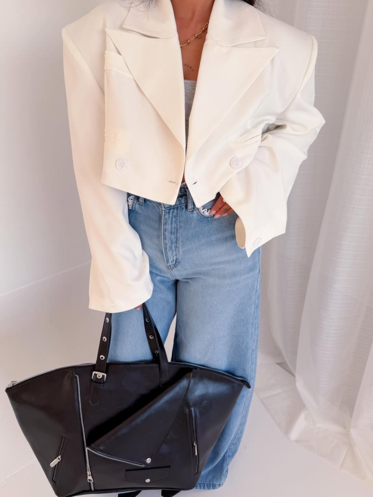 Женский пиджак белый купить в Интернет-магазине Садовод База - цена 2000 руб Садовод интернет-каталог