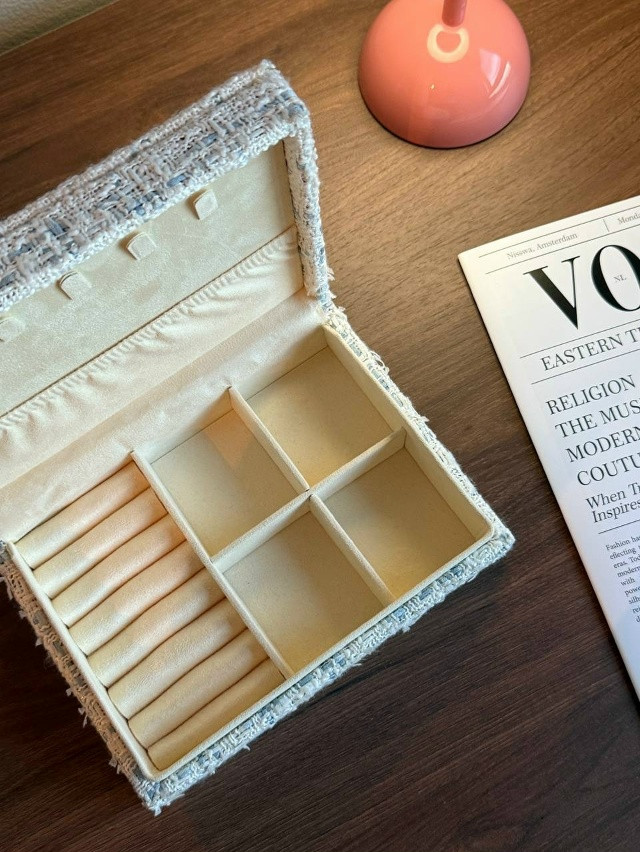 ⚜️ Твидовая шкатулка для хранения украшений купить в Интернет-магазине Садовод База - цена 900 руб Садовод интернет-каталог