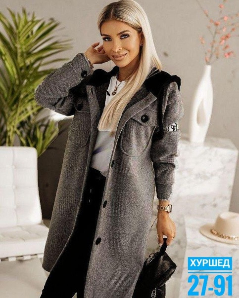 Женское пальто серое купить в Интернет-магазине Садовод База - цена 1350 руб Садовод интернет-каталог