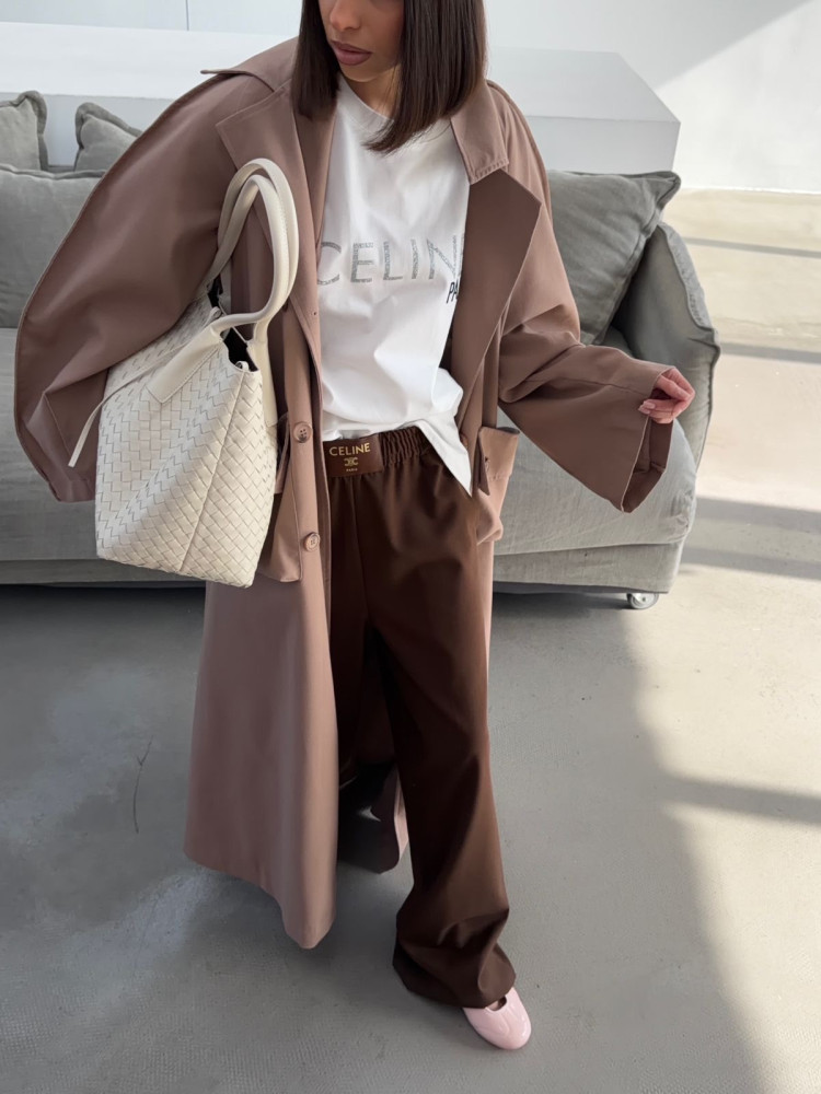 Женские брюки коричневые купить в Интернет-магазине Садовод База - цена 3300 руб Садовод интернет-каталог