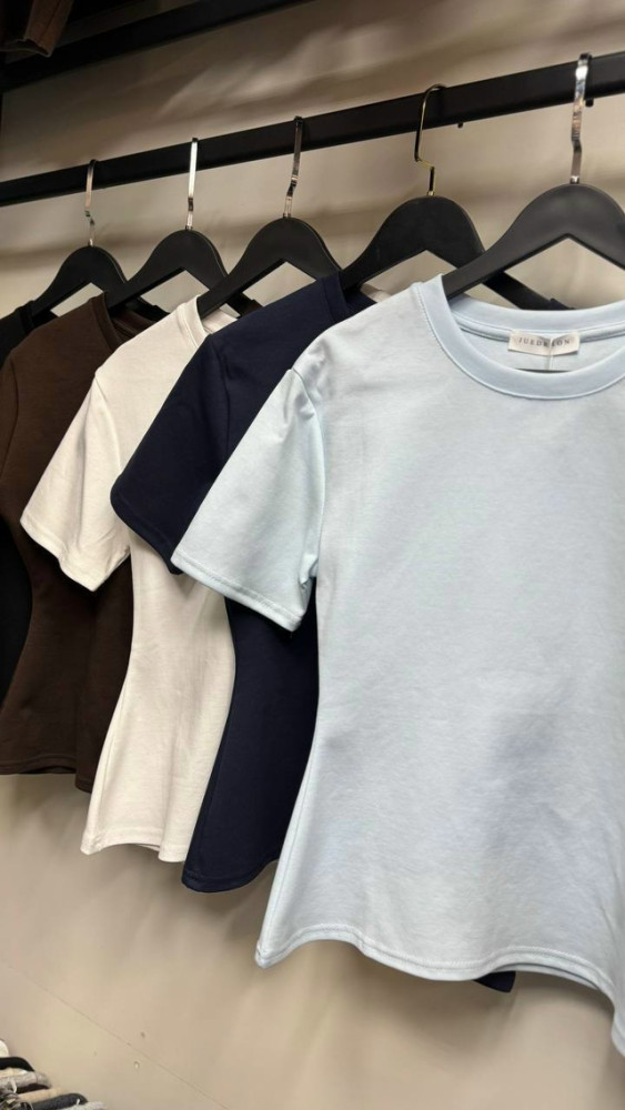 Женская футболка голубая купить в Интернет-магазине Садовод База - цена 900 руб Садовод интернет-каталог