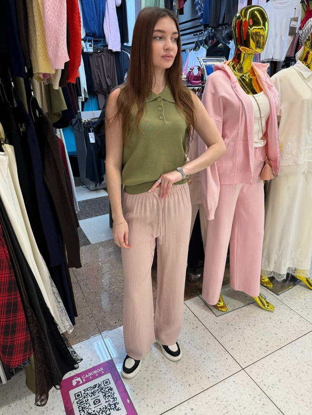 Женские брюки розовые купить в Интернет-магазине Садовод База - цена 950 руб Садовод интернет-каталог