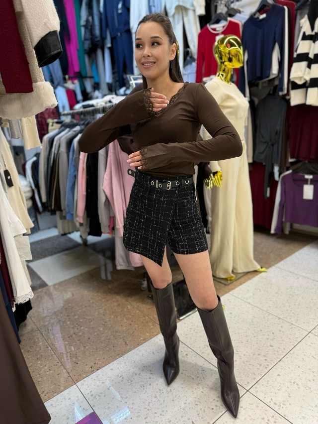 Лонгслив коричневый купить в Интернет-магазине Садовод База - цена 950 руб Садовод интернет-каталог