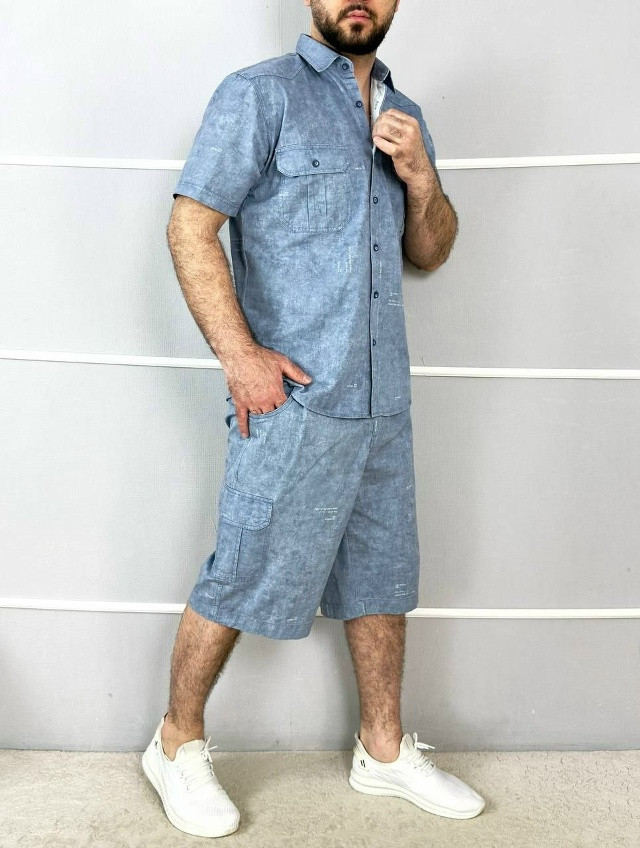 Мужской костюм голубой купить в Интернет-магазине Садовод База - цена 1400 руб Садовод интернет-каталог