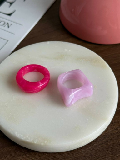 ⚜️Сет колец из акрила 2шт САДОВОД официальный интернет-каталог