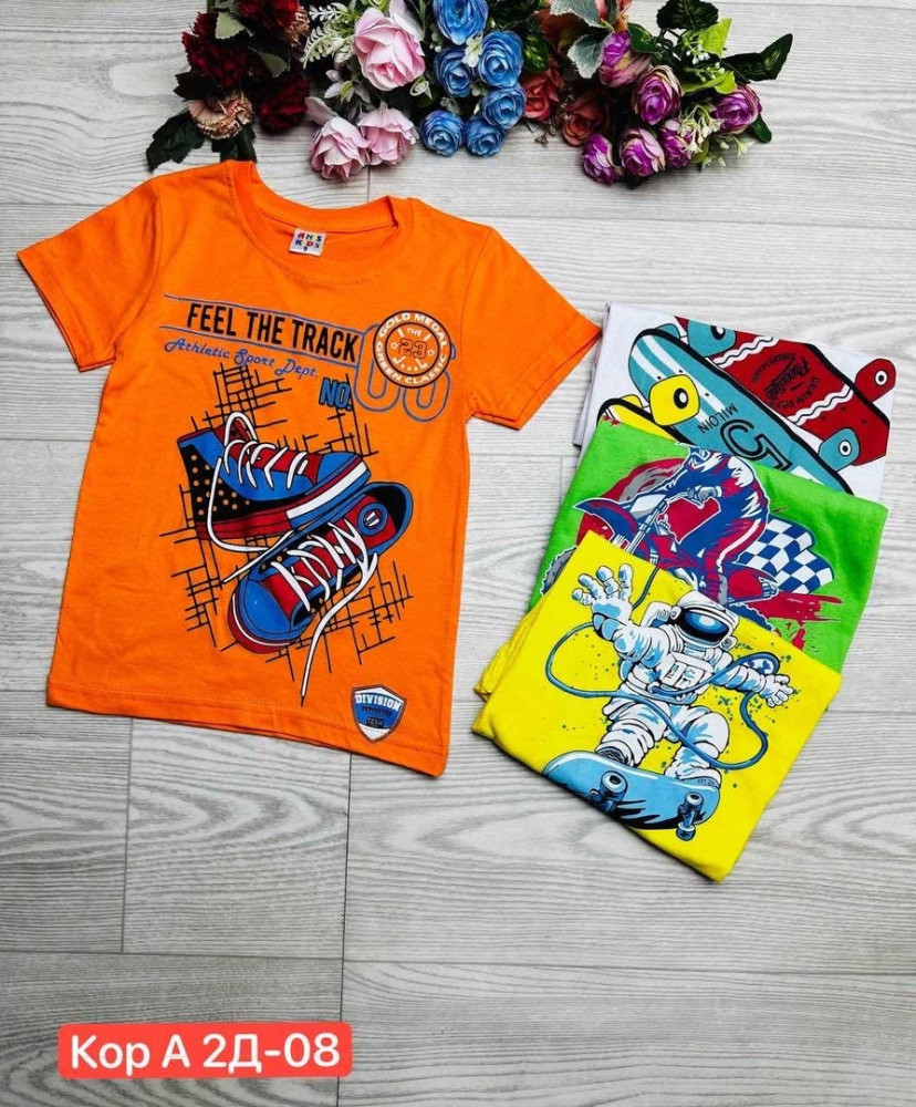 Детская футболка оранжевая купить в Интернет-магазине Садовод База - цена 140 руб Садовод интернет-каталог