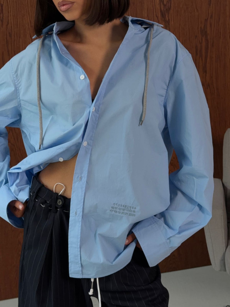 Женская рубашка голубая купить в Интернет-магазине Садовод База - цена 3300 руб Садовод интернет-каталог