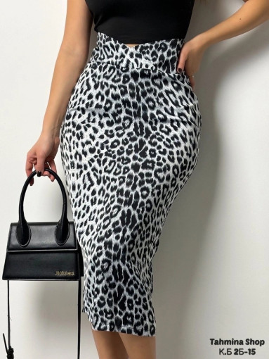 Роскошная, струящаяся юбка из переливающегося шёлка в запоминающемся принте «леопард» сделает ваш образ в стиле «олд мани» САДОВОД официальный интернет-каталог
