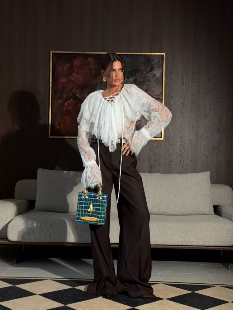 Женские брюки коричневые купить в Интернет-магазине Садовод База - цена 3300 руб Садовод интернет-каталог