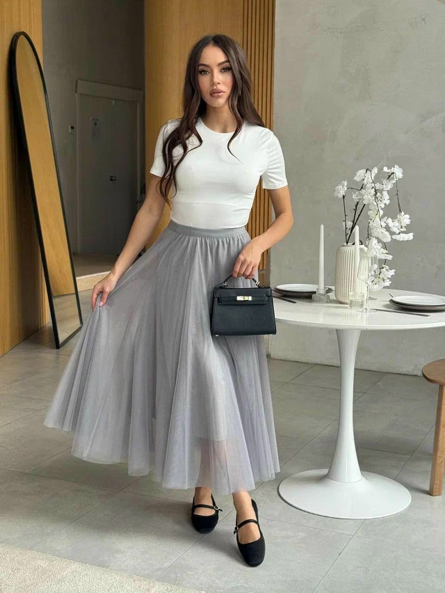 юбка серая купить в Интернет-магазине Садовод База - цена 1200 руб Садовод интернет-каталог