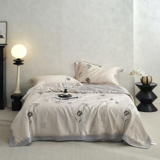 Комплект постельного белья тенсель с мережко с  готовым одеялом САДОВОД официальный интернет-каталог