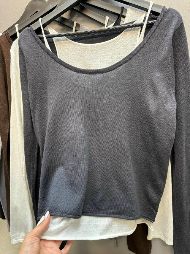 Лонгслив темно-серый купить в Интернет-магазине Садовод База - цена 1100 руб Садовод интернет-каталог