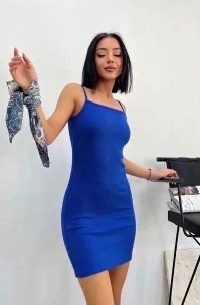 Платье синее купить в Интернет-магазине Садовод База - цена 550 руб Садовод интернет-каталог