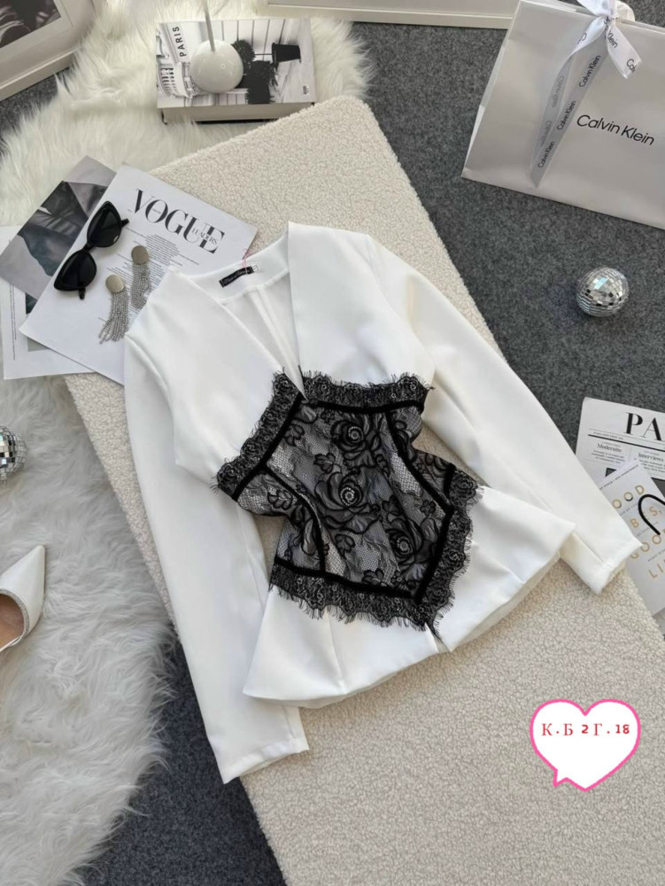 Женский пиджак белый купить в Интернет-магазине Садовод База - цена 2000 руб Садовод интернет-каталог