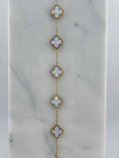 🤍 Браслет с 5 клеверами САДОВОД официальный интернет-каталог