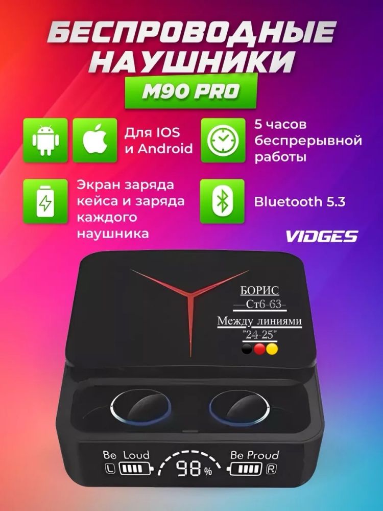 Беспроводные наушники Bluetooth M90 PRO с Микрофоном купить в Интернет-магазине Садовод База - цена 350 руб Садовод интернет-каталог