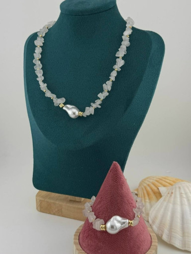 💗Колье из натурального кварца  «Тиана» САДОВОД официальный интернет-каталог