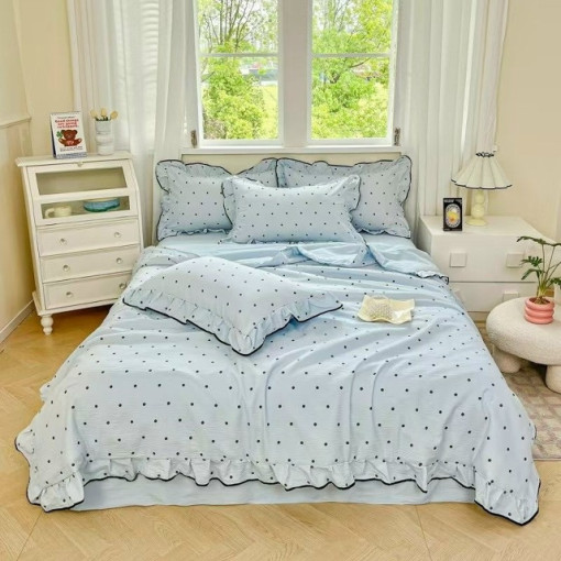 Комплект постельного белья с готовым одеялом из жатой ткани САДОВОД официальный интернет-каталог